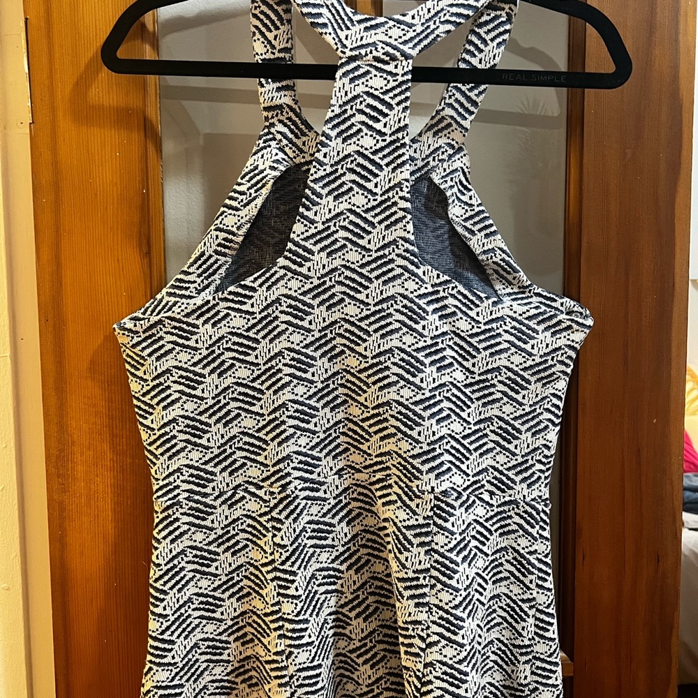 Anthropologie Navy/White Peplum Tank, L - Picture 4 of 4